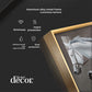 Black & Gold Harmony Horse Glass Finish Vertical Wall Art