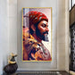 Jai Shivaji Maharaj Glass Finish Vertical Wall Art