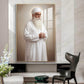 Bhai Chamanjeet Singh Ji Lal Glass Finish Vertical Wall Art