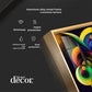 Dynamic Whirl Glass Finish Vertical Wall Art