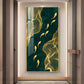 Oceanic Gold Fish Glass Finish Vertical Wall Art