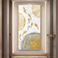 Radiant Fins Glass Finish Vertical Wall Art