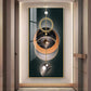 Urban Aesthetic Glass Finish Vertical Wall Art