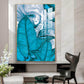 Oceanic Dreamscape Glass Finish Vertical Wall Art