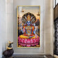 Shri Narayan Glass Finish Vertical Wall Art