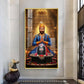 Chhatrapati Sambhaji Maharaj Glass Finish Vertical Wall Art