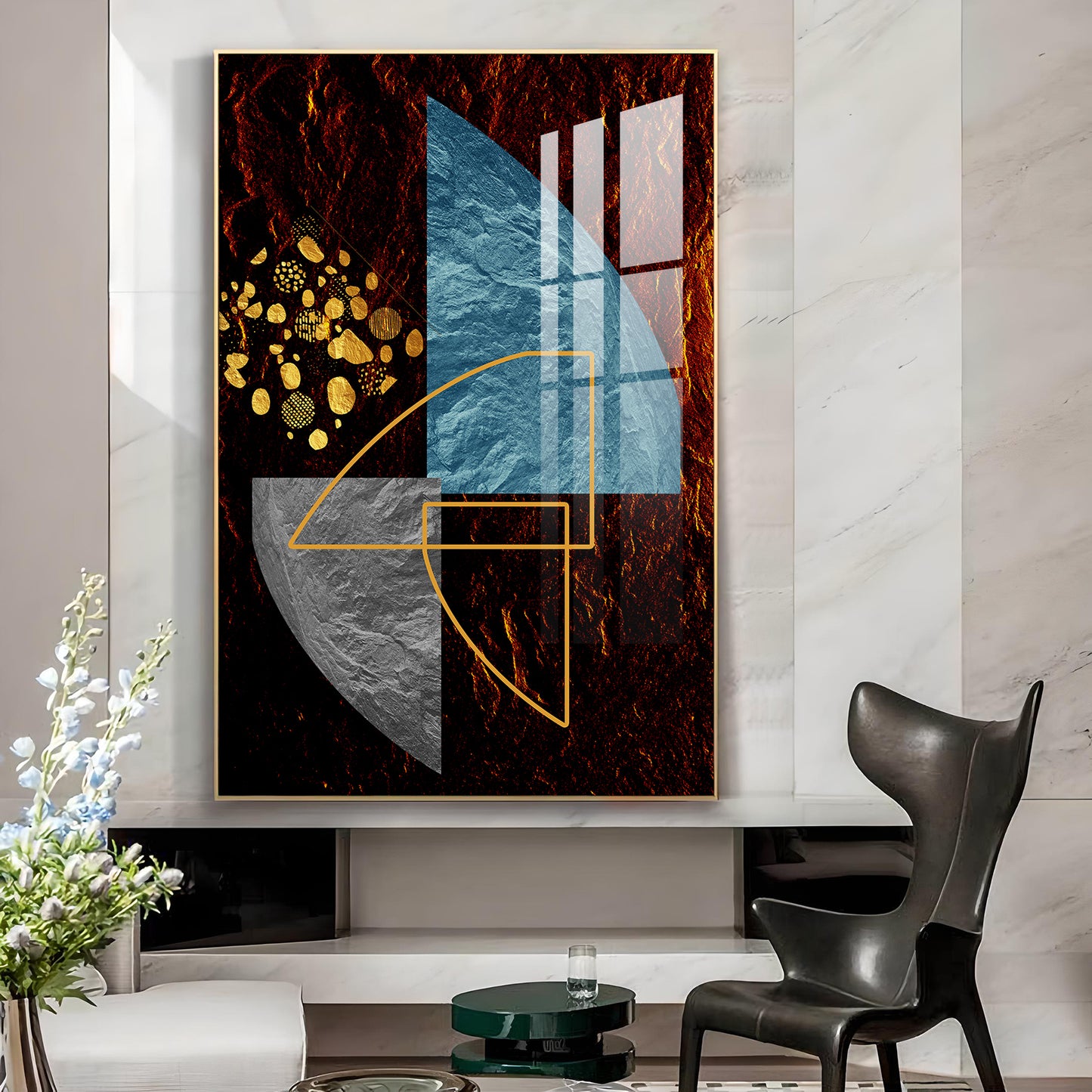 Infinite Expressions Glass Finish Vertical Wall Art