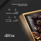 Golden Bloom Artistry Glass Finish Vertical Wall Art