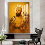 Guru Gobind Singh ji Glass Finish Vertical Wall Art
