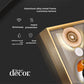 Circle of Modernity Glass Finish Vertical Wall Art