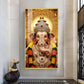 Jai Shri Ganpati Bappa Glass Finish Vertical Wall Art