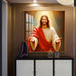 God jesus Glass Finish Square Wall Art