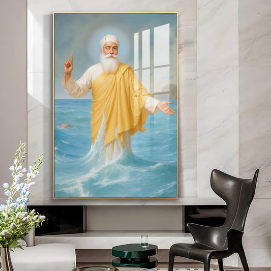 Hands of Harmony Glass Finish Vertical Wall Art