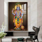 Bhagwan Vishnu Ji Glass Finish Vertical Wall Art