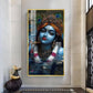 Shri Banke Bihari Glass Finish Vertical Wall Art