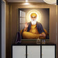 Shri Guru Nanak Dev Glass Finish Square Wall Art