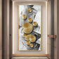 Opulent Whispers Glass Finish Vertical Wall Art
