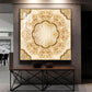 Ornate Masterpiece Glass Finish Square Wall Art