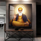 Shri Guru Nanak Dev Ji Glass Finish Square Wall Art