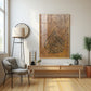 Islamic Calligraphic Glass Finish Vertical Wall Art