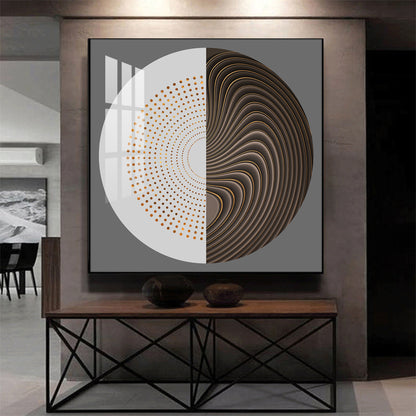 Sphere of Innovation Glass Finish Square Wall Art