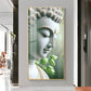 Enlightened Presence Glass Finish Vertical Wall Art