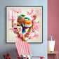 Avian Harmony Glass Finish Square Wall Art