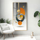 Abstract Geometry Glass Finish Vertical Wall Art