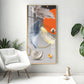 Shellscape Art Glass Finish Vertical Wall Art