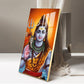 Lord Shiva Bholenath Glass Finish Vertical Wall Art