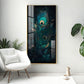 Buddha's Peaceful Retreat Glass Finish Vertical Wall Art