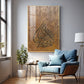 Islamic Calligraphic Glass Finish Vertical Wall Art