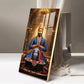 Chhatrapati Sambhaji Maharaj Glass Finish Vertical Wall Art