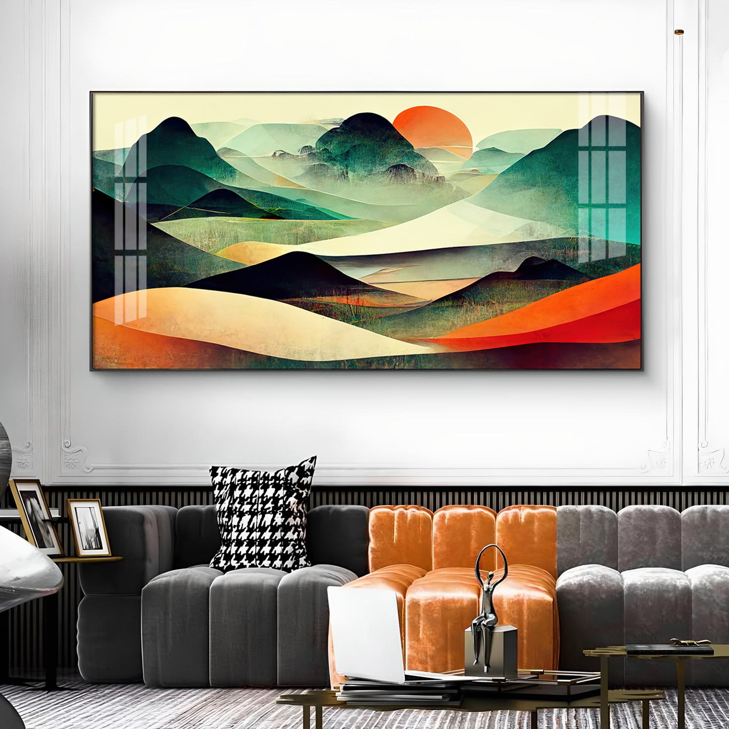 Dunes And Sunlit Glass Finish Horizontal Wall Art