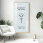 Connect To God Motivational Glass Finish Vertical Wall Art