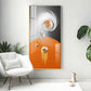 Radiant Fusion Glass Finish Vertical Wall Art