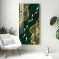 Oceanic Gold Fish Glass Finish Vertical Wall Art