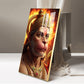 Ram Bhakt Hanuman Ji Glass Finish Vertical Wall Art