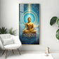 Mastering Concious Energery Budha Glass Finish Vertical Wall Art