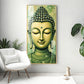 Budha Surreal portrayal Glass Finish Vertical Wall Art