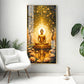 Budha's Aura Enligtning Glass Finish Vertical Wall Art