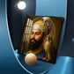 Waheguru Ji Glass Finish Square Wall Art