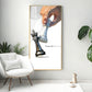 Focus On The Best Motivational Glass Finish Vertical Wall Art