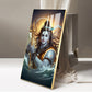 Jai Mahadev Ji Glass Finish Vertical Wall Art