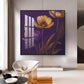 Lavender Haven Decor Glass Finish Square Wall Art