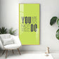 Do More Say Less Motivational Glass Finish Vertical Wall Art