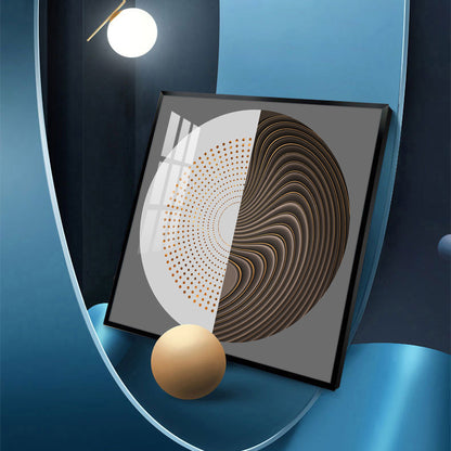 Sphere of Innovation Glass Finish Square Wall Art