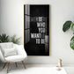 Remember Who You Wanted To Be Motivational Glass Finish Vertical Wall Art