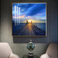Sunset Vision Glass Finish Square Wall Art