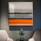 Citrus Cascade Glass Finish Square Wall Art